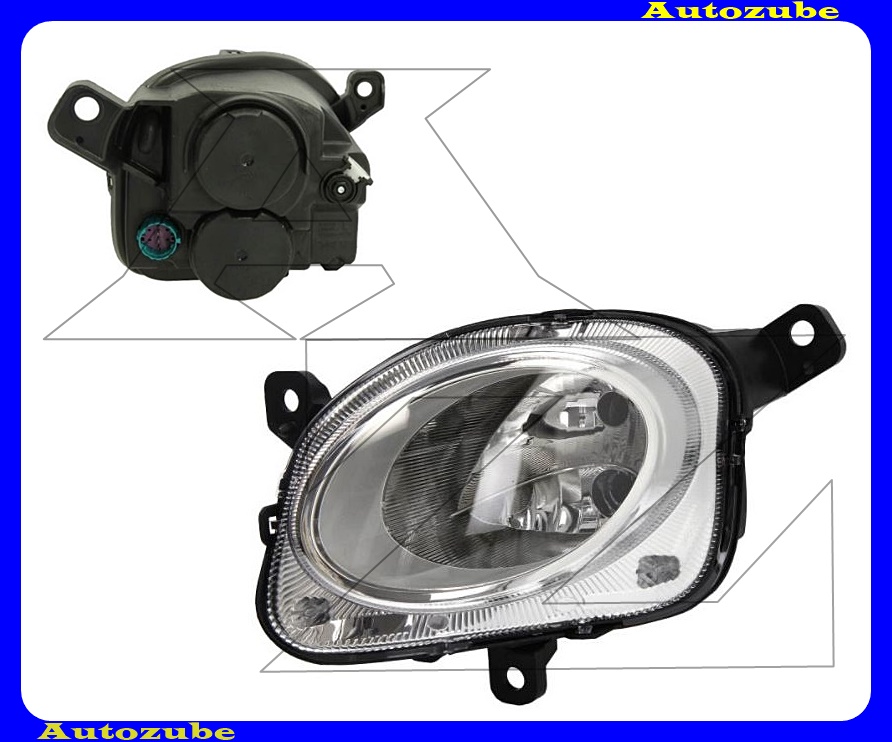 Fényszóró távolsági bal (H7/21/5W) nappali fénnyel {TYC} Fényszóró távolsági bal (H7/21/5W) nappali fénnyel {TYC}