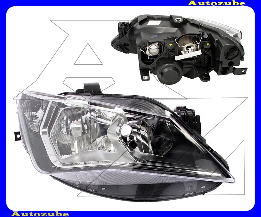 Fényszóró jobb króm házas (H7/H7) (motor nélkül) {TYC} Fényszóró jobb króm házas (H7/H7) (motor nélkül) {TYC}