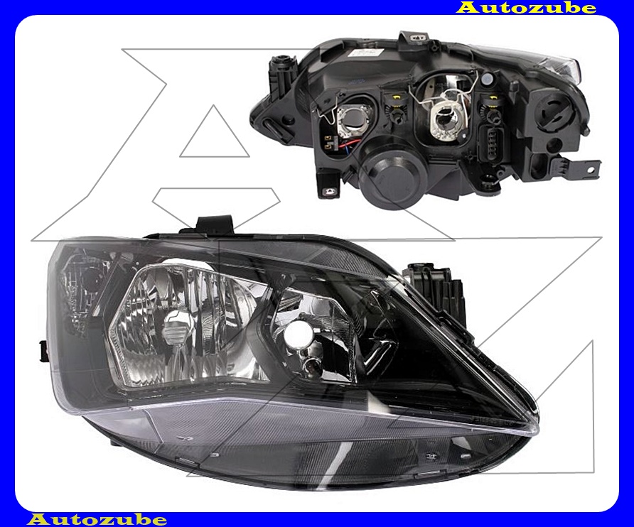 Fényszóró jobb fekete házas (H7/H7) (motor nélkül) {TYC} Fényszóró jobb fekete házas (H7/H7) (motor nélkül) {TYC}