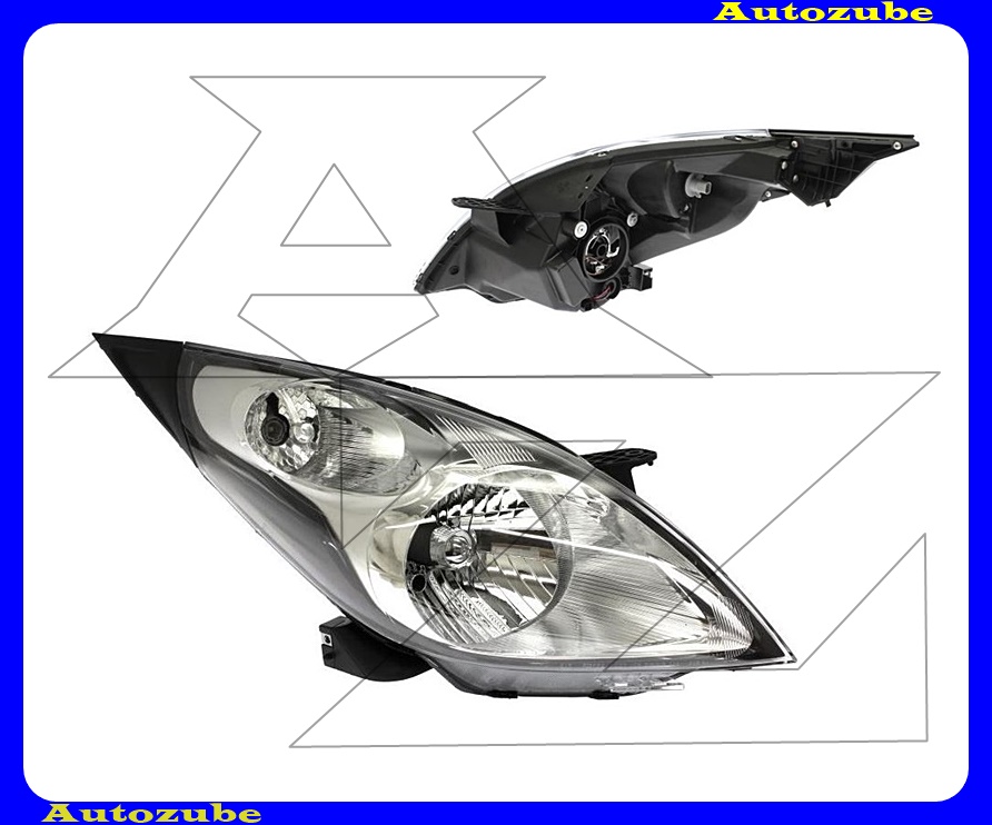 Fényszóró jobb (H4) motorral {TYC} Fényszóró jobb (H4) motorral {TYC}