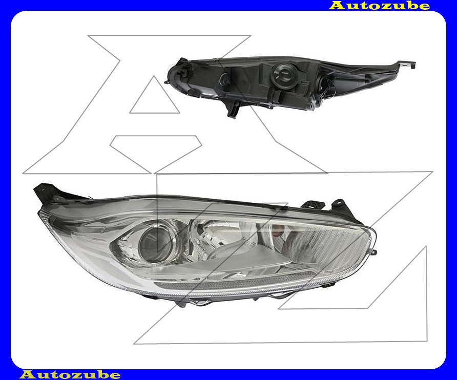 Fényszóró jobb króm házas (H7/H1/LED) projektoros, nappali fénnyel, motorral {DEPO} Fényszóró jobb króm házas (H7/H1/LED) projektoros, nappali fénnyel, motorral {DEPO}