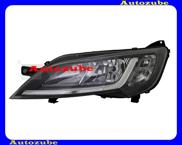 Fényszóró bal (H7/H7/W21/5W) fekete keretes, nappali fénnyel, motorral {TYC} Fényszóró bal (H7/H7/W21/5W) fekete keretes, nappali fénnyel, motorral {TYC}