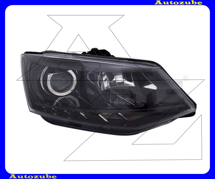 Fényszóró jobb (H7/H7/LED) motorral  {TYC}