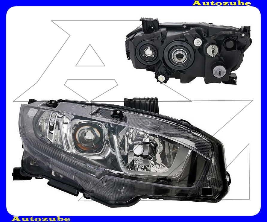 Fényszóró jobb (H11/HB3/LED) nappali fénnyel, motorral {TYC} Fényszóró jobb (H11/HB3/LED) nappali fénnyel, motorral {TYC}