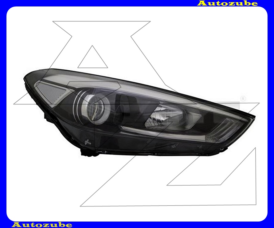 Fényszóró jobb (H7/H7/LED) motorral {TYC} Fényszóró jobb (H7/H7/LED) motorral {TYC}
