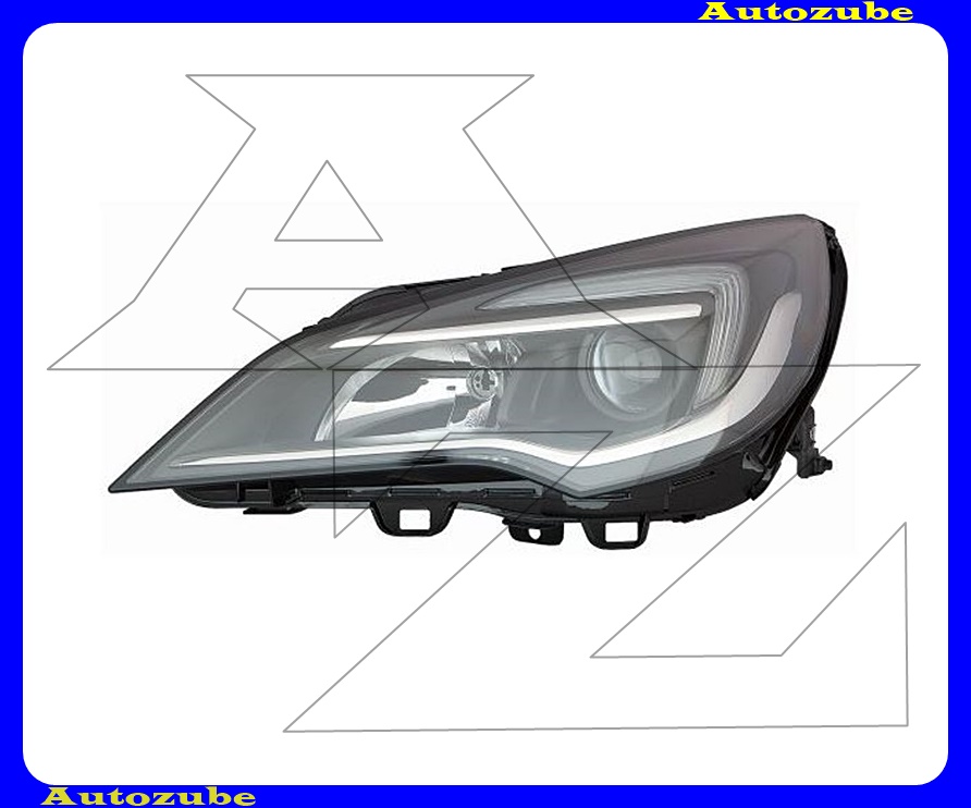 Fényszóró bal (H7/H1/LED) fekete házas, motorral, LED vezérlő nélkül nappali fényhez/helyzetjelzőhöz {TYC} Fényszóró bal (H7/H1/LED) fekete házas, motorral, LED vezérlő nélkül nappali fényhez/helyzetjelzőhöz {TYC}