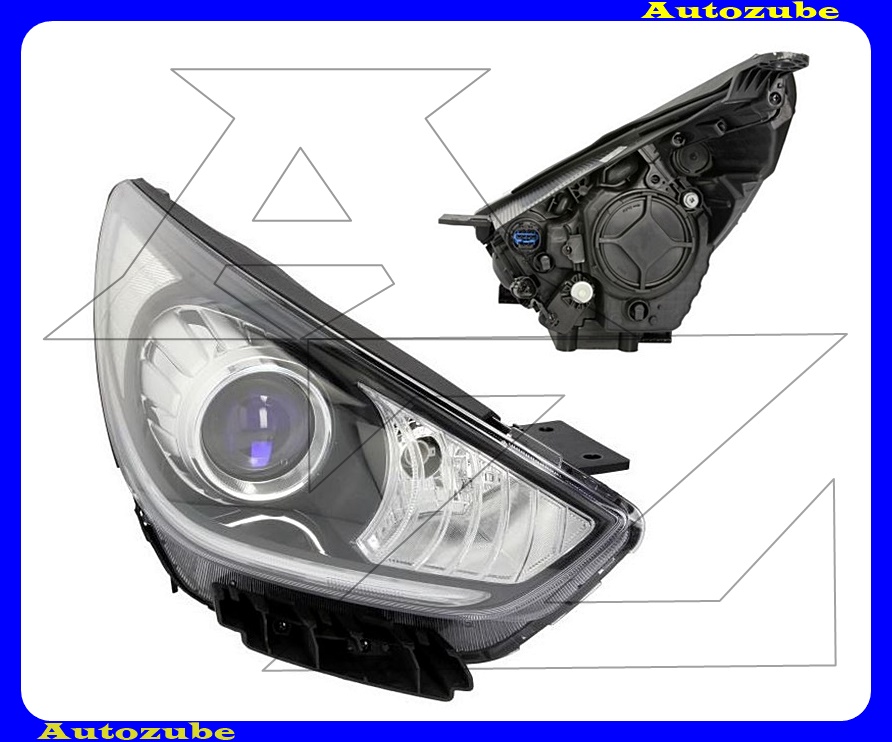 Fényszóró jobb XENON (D8S/LED) motorral (izzó és elektronika nélkül) {DEPO} Fényszóró jobb XENON (D8S/LED) motorral (izzó és elektronika nélkül) {DEPO}