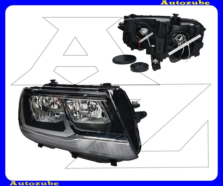 Fényszóró jobb (H7/H7/PW24W) motorral {TYC} Fényszóró jobb (H7/H7/PW24W) motorral {TYC}