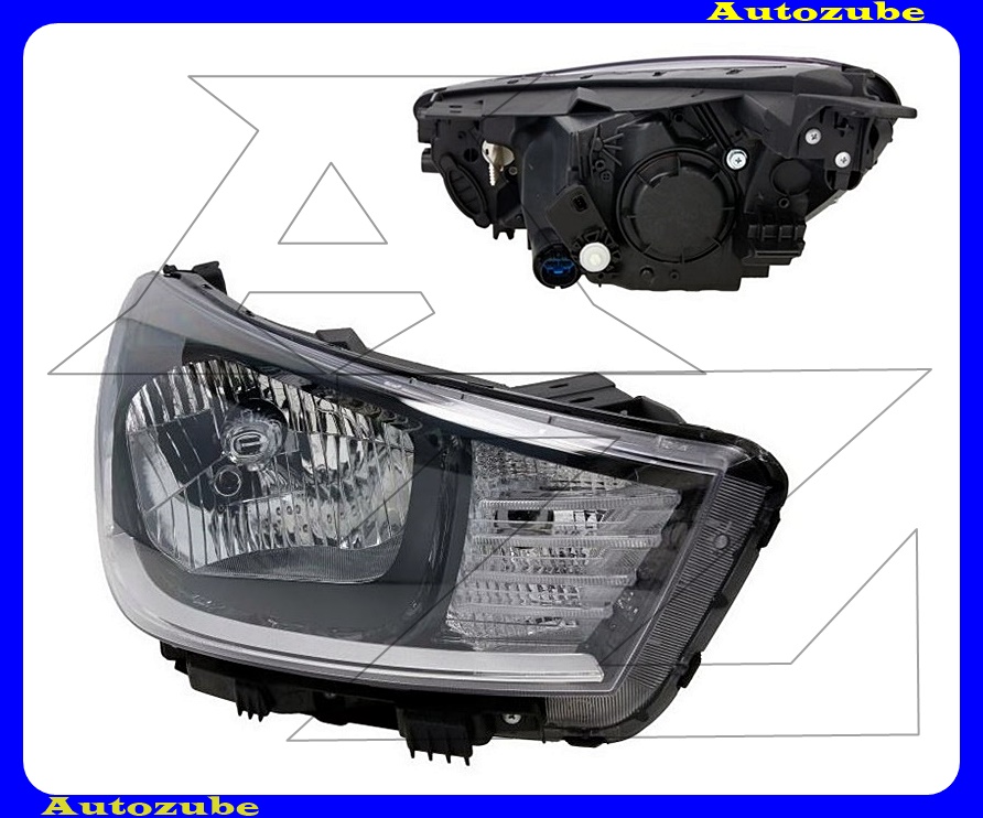 Fényszóró jobb (H4) motorral {TYC} Fényszóró jobb (H4) motorral {TYC}