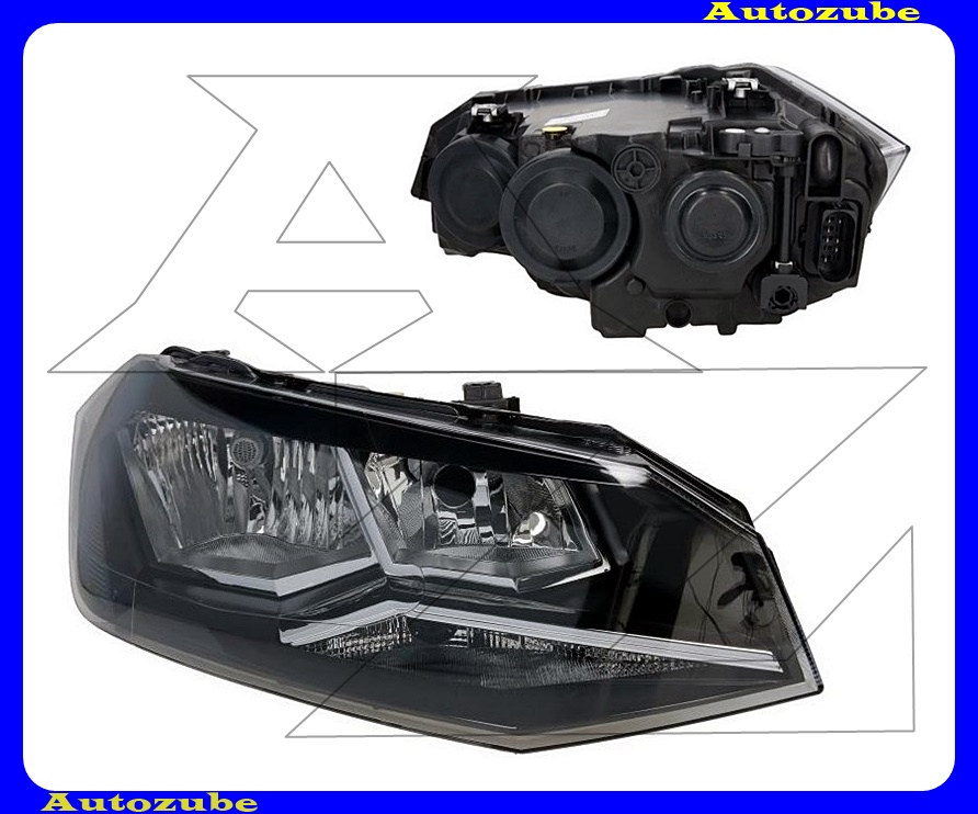 Fényszóró jobb (H7/H7) motorral {TYC} Fényszóró jobb (H7/H7) motorral {TYC}