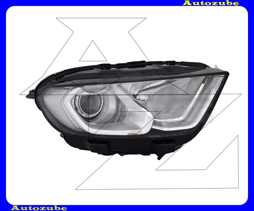 Fényszóró jobb (H1/H18/LED) króm betéttel, motorral {TYC} Fényszóró jobb (H1/H18/LED) króm betéttel, motorral {TYC}