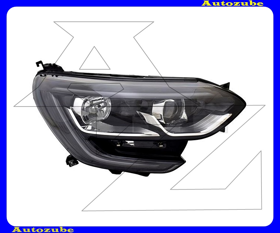 Fényszóró jobb (H7/H7/LED) alul nappali fénnyel, fekete betéttel, motor nélkül {TYC} Fényszóró jobb (H7/H7/LED) alul nappali fénnyel, fekete betéttel, motor nélkül {TYC}