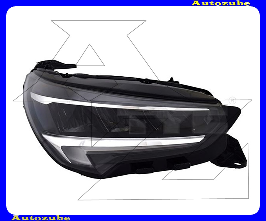 Fényszóró jobb (LED) Villanymotorral,LED vezérlő nélkül tompított/távfényszóróhoz,LED vezérlő nélkül nappali fényhez/helyzetjelzőhöz {TYC} Fényszóró jobb (LED) Villanymotorral,LED vezérlő nélkül tompított/távfényszóróhoz,LED vezérlő nélkül nappali fényhez/helyzetjelzőhöz {TYC}