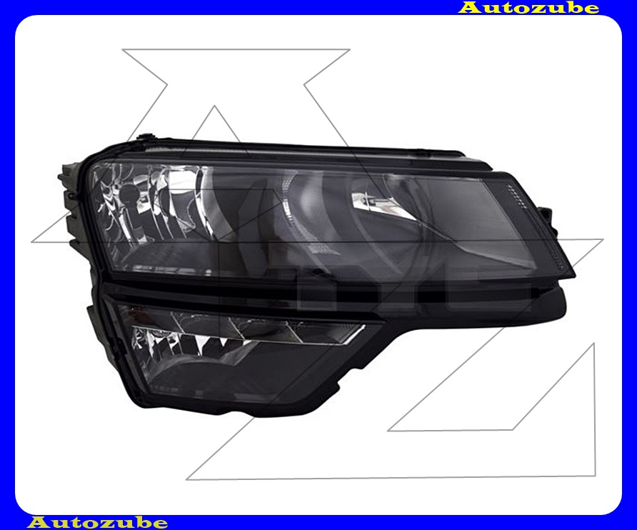 Fényszóró jobb (H1/H7/LED) nappali fénnyel, motorral {TYC} Fényszóró jobb (H1/H7/LED) nappali fénnyel, motorral {TYC}