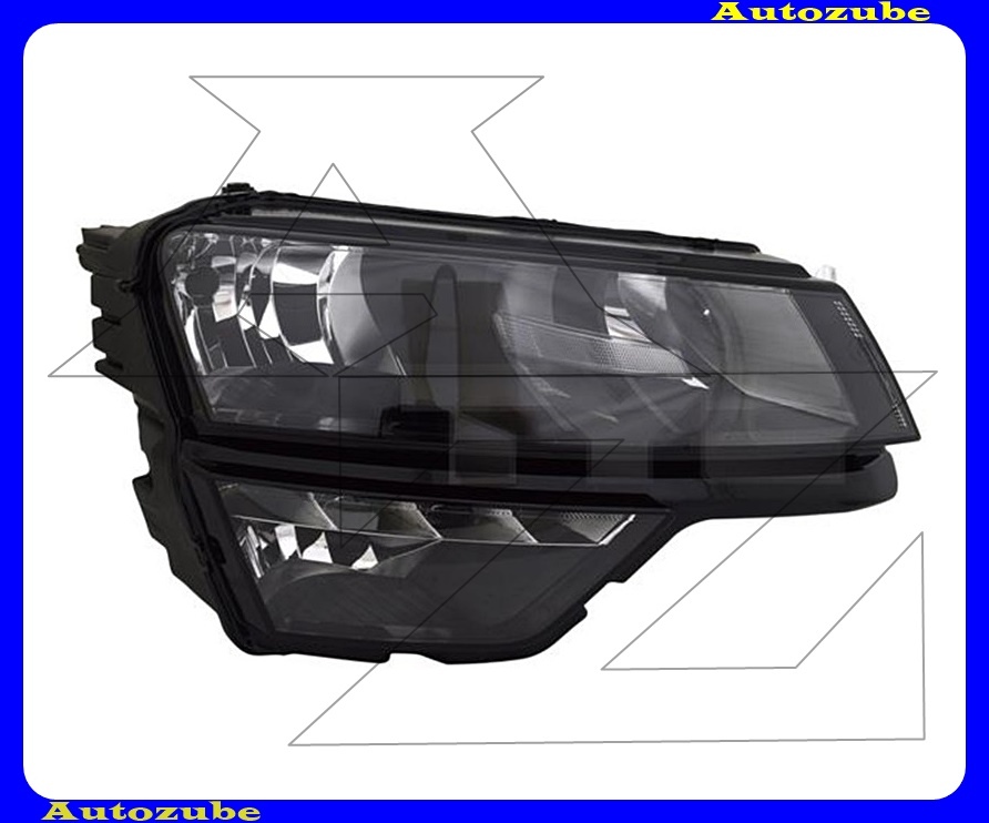 Fényszóró JOBB (H7/H1/H8/LED) nappali fénnyel, ködlámpával, motorral {TYC} Fényszóró JOBB (H7/H1/H8/LED) nappali fénnyel, ködlámpával, motorral {TYC}