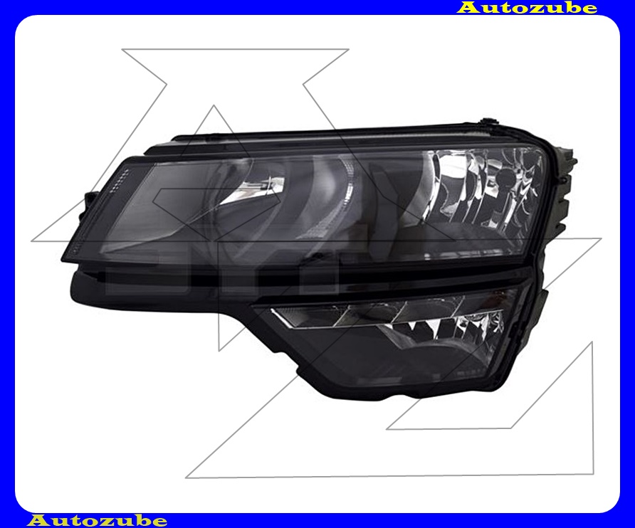 Fényszóró bal (H1/H7/LED) nappali fénnyel, motorral {TYC} Fényszóró bal (H1/H7/LED) nappali fénnyel, motorral {TYC}