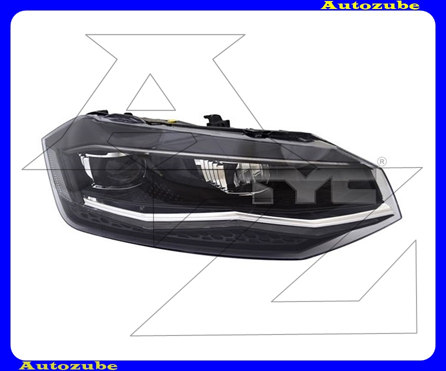 Fényszóró jobb (LED) motorral, vezérlőegység nélkül {TYC} Fényszóró jobb (LED) motorral, vezérlőegység nélkül {TYC}