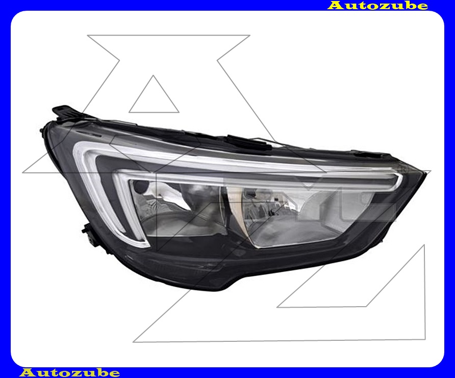 Fényszóró jobb (H7/H7/LED) motorral {TYC} Fényszóró jobb (H7/H7/LED) motorral {TYC}