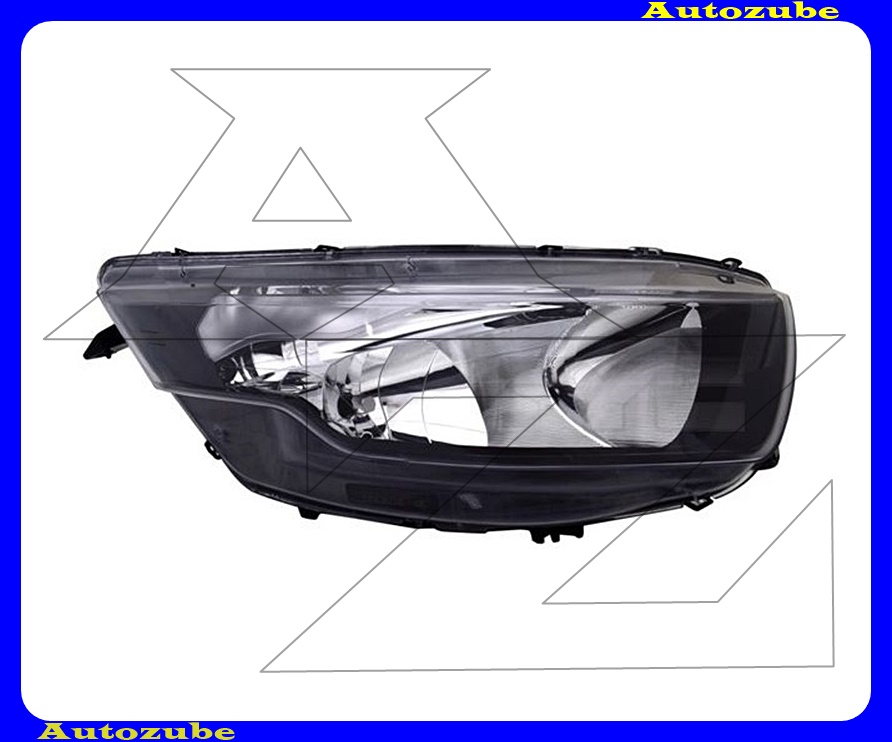 Fényszóró jobb (H7/H1) fekete házas, motorral {TYC} Fényszóró jobb (H7/H1) fekete házas, motorral {TYC}