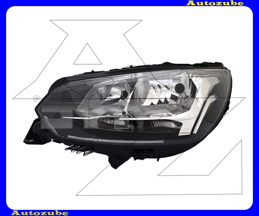 Fényszóró bal (H18/H9/W21/5W) nappali fénnyel, motorral {TYC} Fényszóró bal (H18/H9/W21/5W) nappali fénnyel, motorral {TYC}