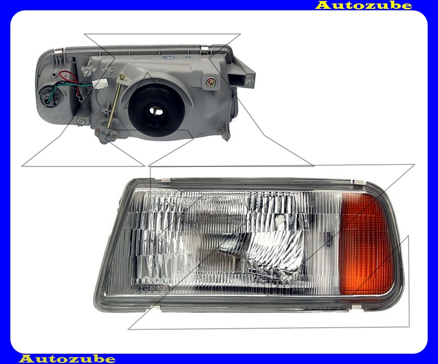 Fényszóró bal (H4) manuális {TYC} Fényszóró bal (H4) manuális {TYC}