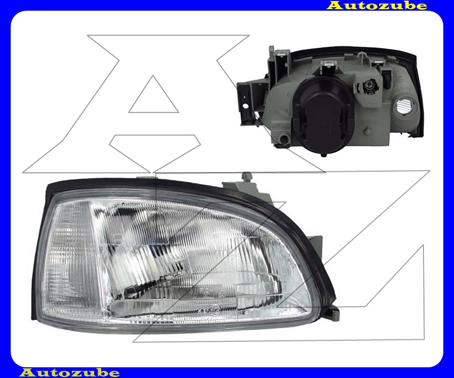 Fényszóró jobb (H4) kézi/elektromos állítású is. {TYC} Fényszóró jobb (H4) kézi/elektromos állítású is. {TYC}