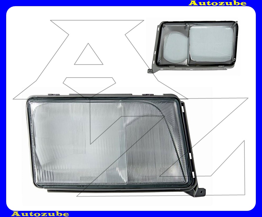 Fényszóró üveg jobb, kerettel {TYC} Fényszóró üveg jobb, kerettel {TYC}