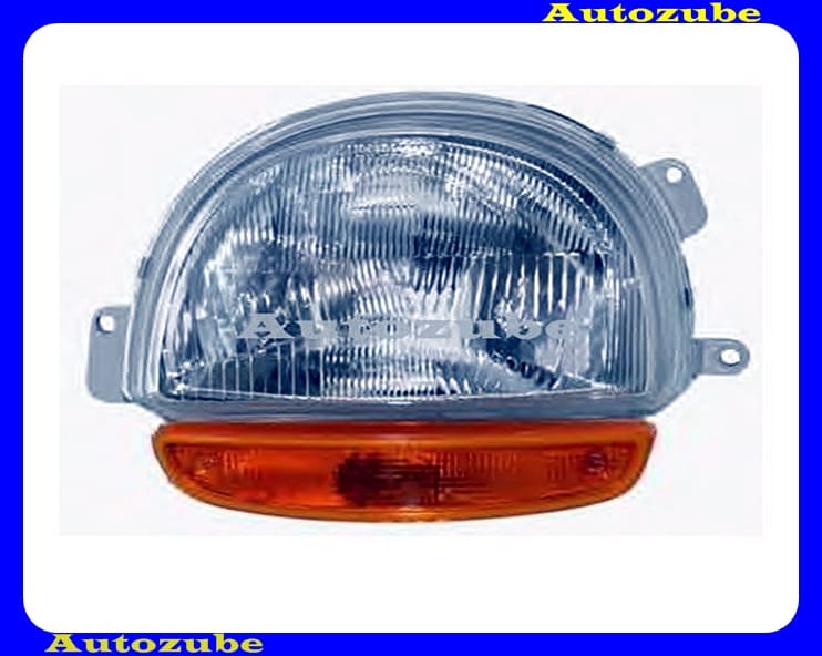 Fényszóró bal sárga indexes (H4) (motor nélkül) {DEPO} Fényszóró bal sárga indexes (H4) (motor nélkül) {DEPO}