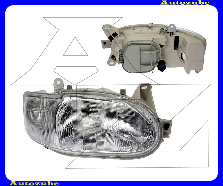 Fényszóró jobb (H4) fehér indexel kézi/elektromos állítású is. {TYC} Fényszóró jobb (H4) fehér indexel kézi/elektromos állítású is. {TYC}