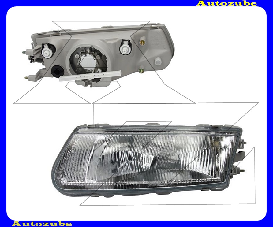 Fényszóró bal (H4) (motor nélkül) {TYC} Fényszóró bal (H4) (motor nélkül) {TYC}
