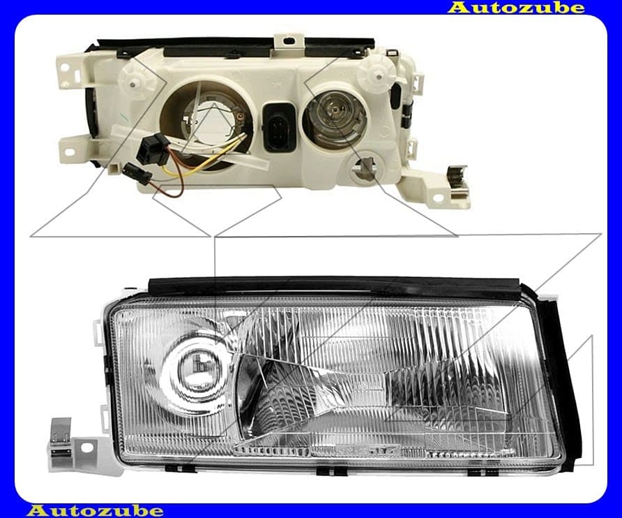 Fényszóró jobb (H4) kézi/elektromos állítású is. {TYC} /RENDELÉSRE/ Fényszóró jobb (H4) kézi/elektromos állítású is. {TYC} /RENDELÉSRE/