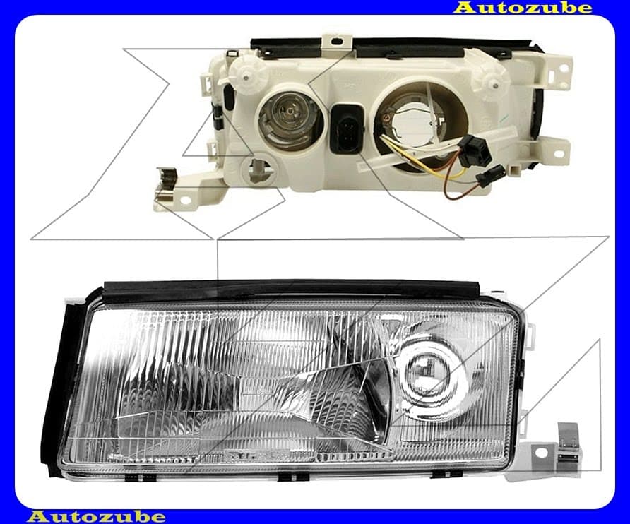 Fényszóró bal (H4) kézi/elektromos állítású is. {TYC} /RENDELÉSRE/ Fényszóró bal (H4) kézi/elektromos állítású is. {TYC} /RENDELÉSRE/