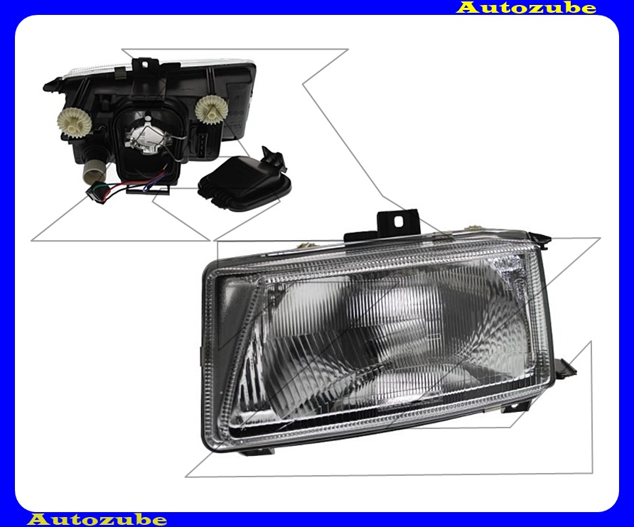 Fényszóró bal (H4) manuális Fényszóró bal (H4) manuális