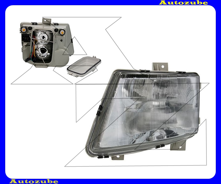 Fényszóró bal (H4/H1) manuális {TYC} Fényszóró bal (H4/H1) manuális {TYC}