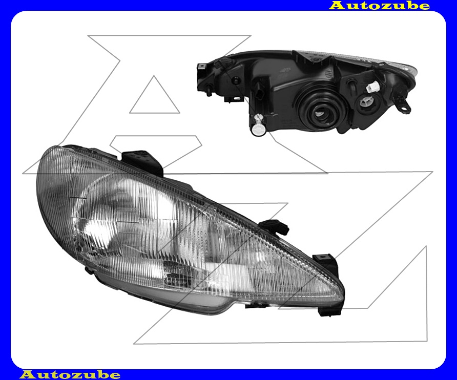 Fényszóró jobb (H4) (motor nélkül)  {DEPO}