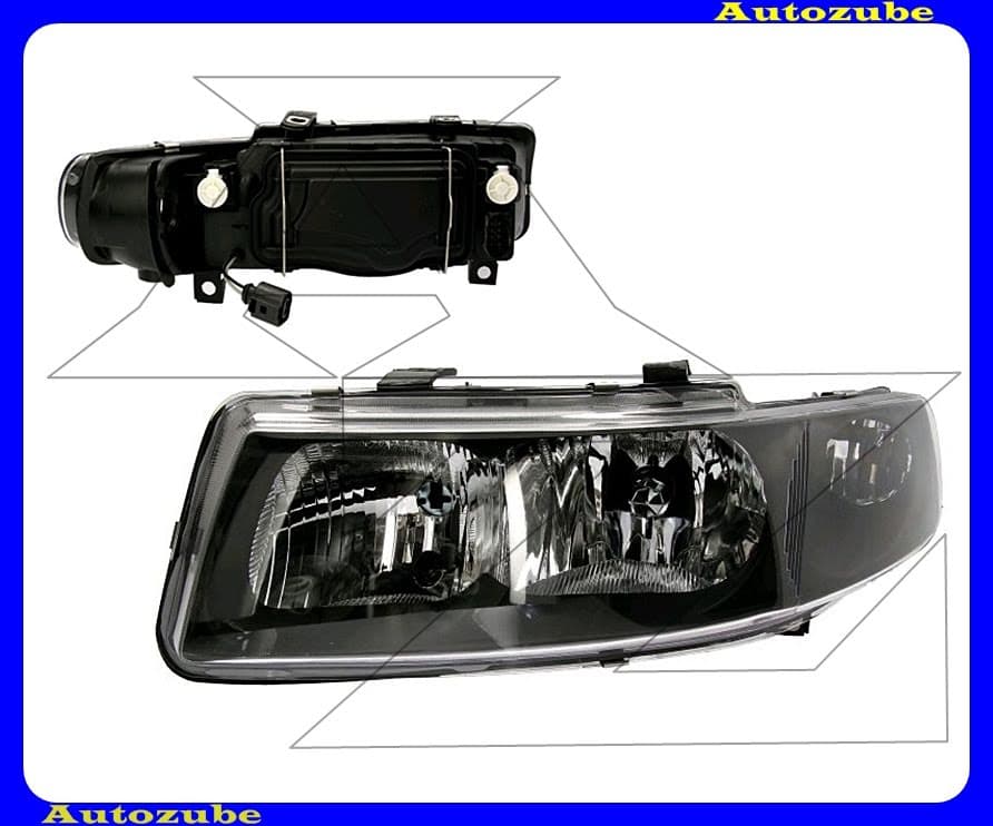 Fényszóró bal (H7/H1) (motor nélkül) {DEPO} /RENDELÉSRE/ Fényszóró bal (H7/H1) (motor nélkül) {DEPO} /RENDELÉSRE/