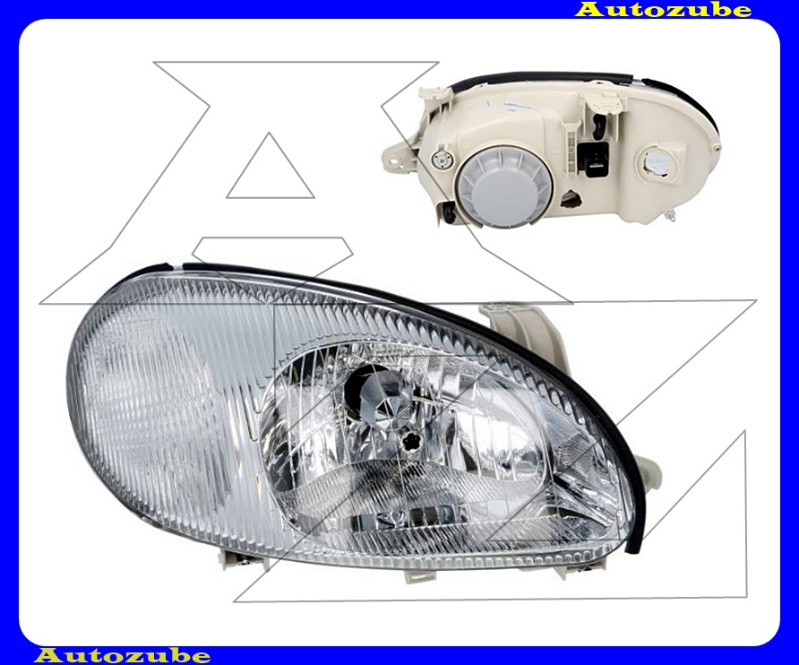 Fényszóró jobb (H4) króm házas (motor nélkül) {TYC} Fényszóró jobb (H4) króm házas (motor nélkül) {TYC}