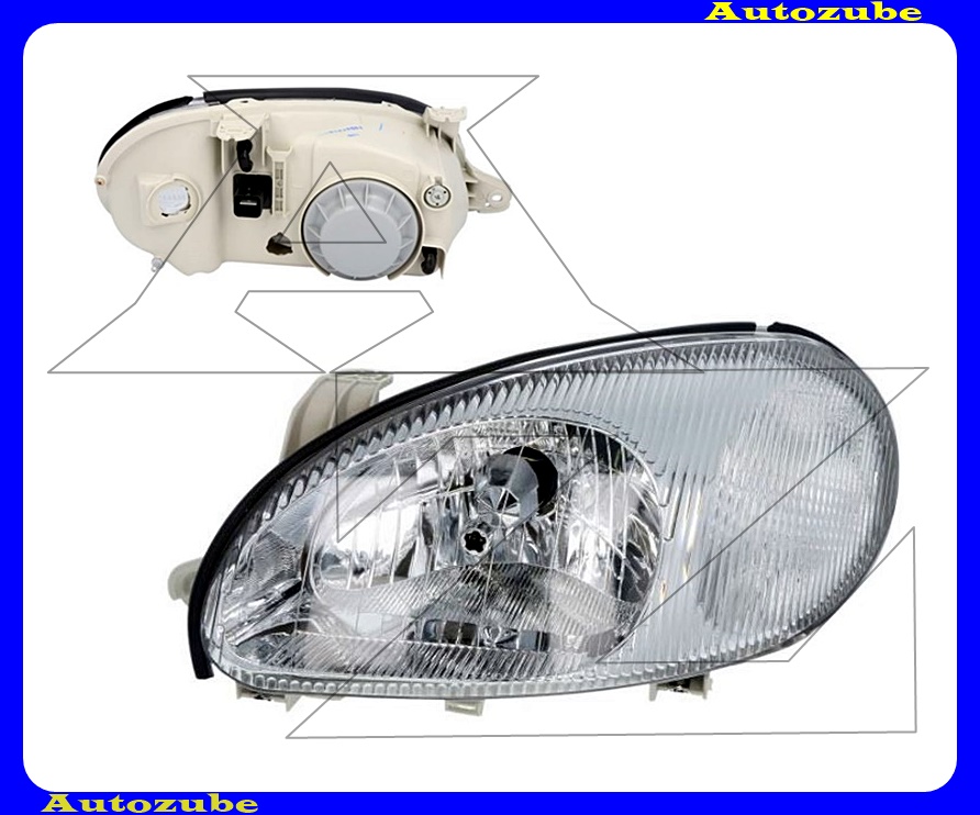 Fényszóró bal (H4) króm házas (motor nélkül) {TYC} Fényszóró bal (H4) króm házas (motor nélkül) {TYC}