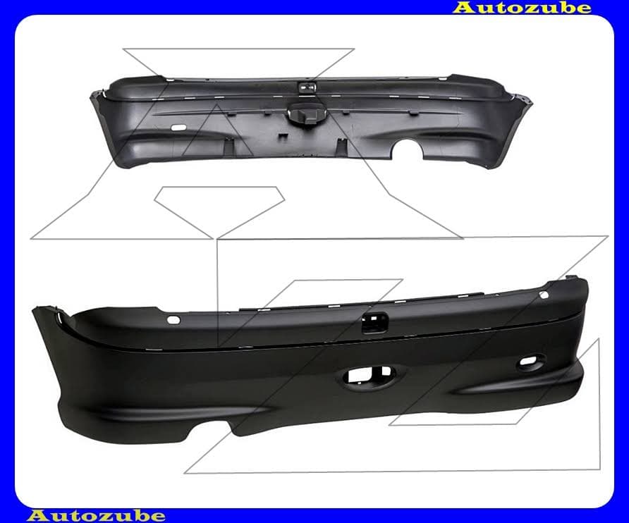 Hátsó lökhárító fekete Hátsó lökhárító fekete