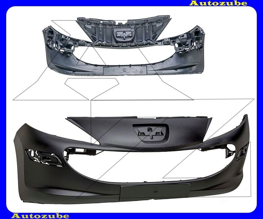 Első lökhárító alapozott (nem ködlámpás) Első lökhárító alapozott (nem ködlámpás)