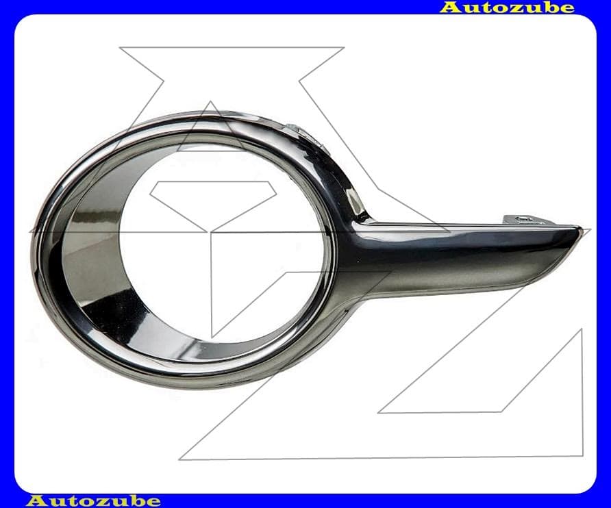 Első lökhárító ködlámpakeret bal, fekete krómozott Első lökhárító ködlámpakeret bal, fekete krómozott