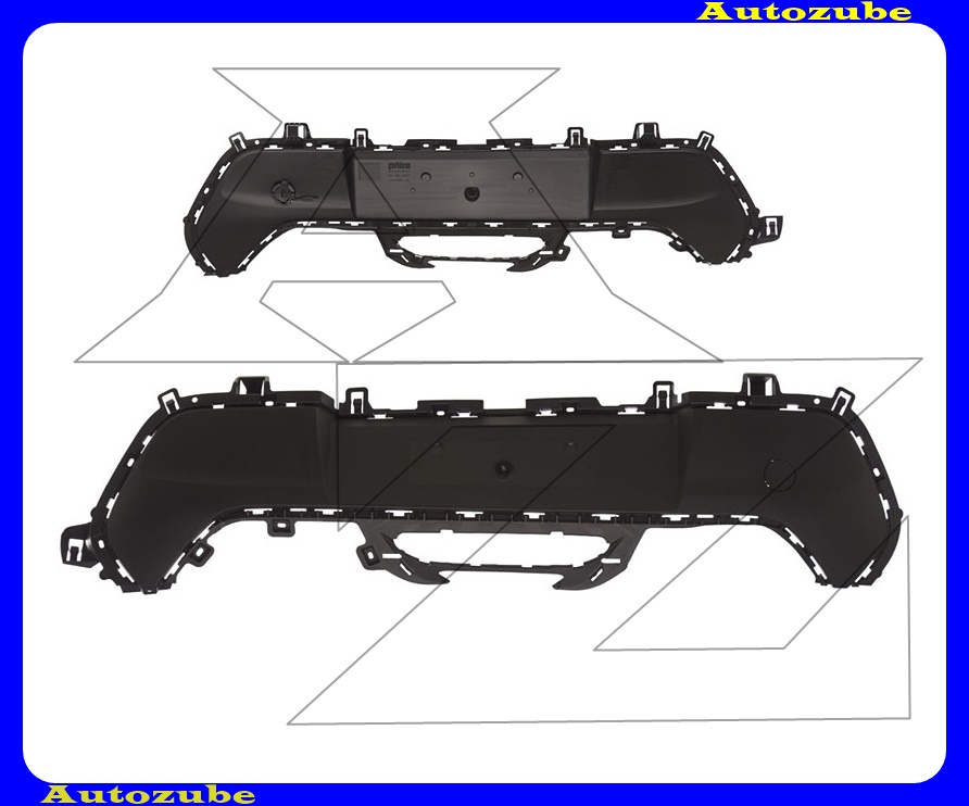 Hátsó lökhárító középső betét Hátsó lökhárító középső betét