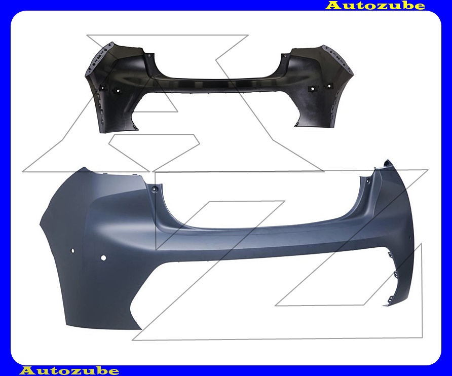 Hátsó lökhárító alapozott 4 szenzoros Hátsó lökhárító alapozott 4 szenzoros