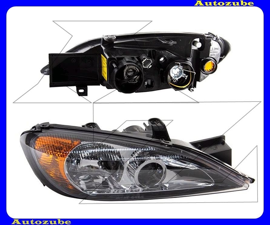 Fényszóró jobb (H7/H1) (motor nélkül) {DEPO} Fényszóró jobb (H7/H1) (motor nélkül) {DEPO}