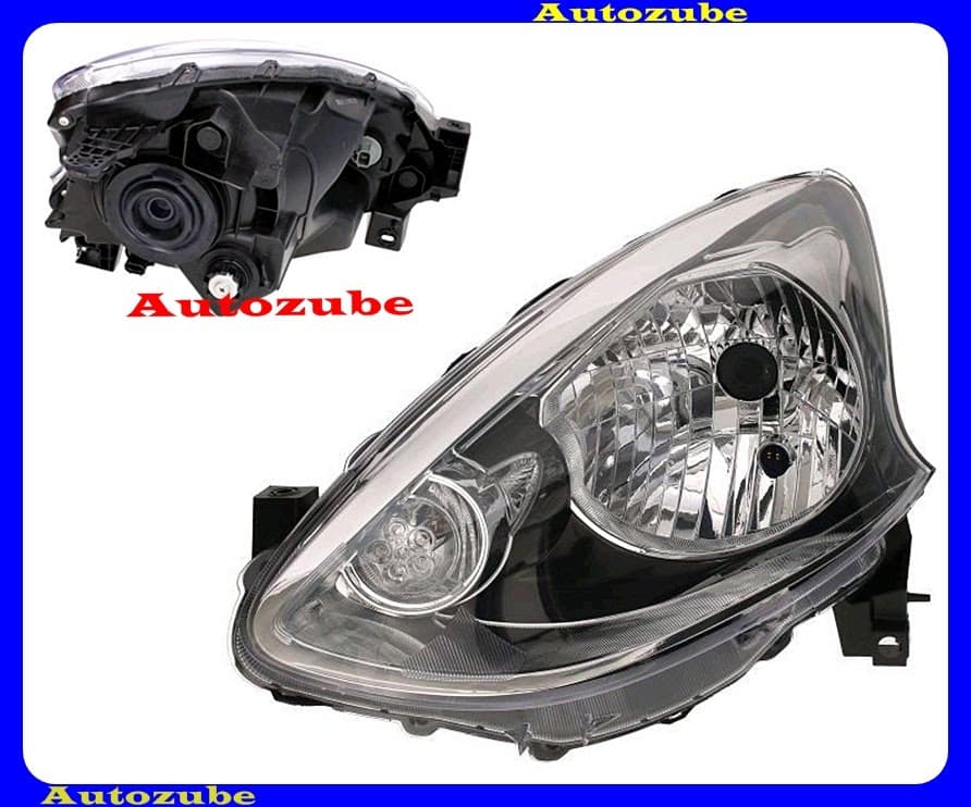 Fényszóró bal (H4) sötét házas (motor nélkül) {DEPO} Fényszóró bal (H4) sötét házas (motor nélkül) {DEPO}