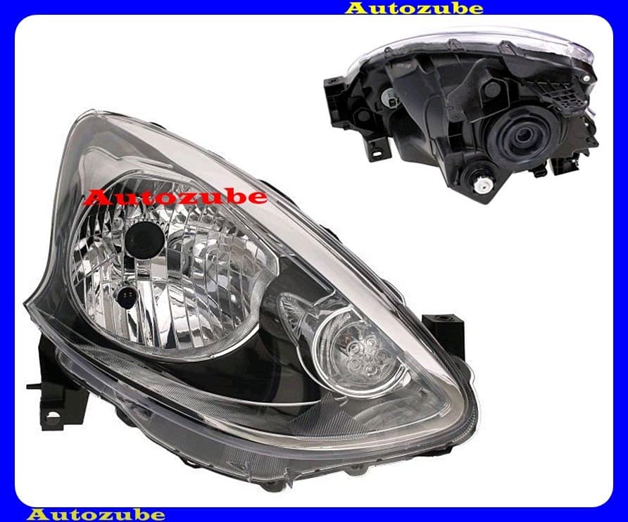 Fényszóró jobb (H4) sötét házas (motor nélkül) {DEPO} Fényszóró jobb (H4) sötét házas (motor nélkül) {DEPO}