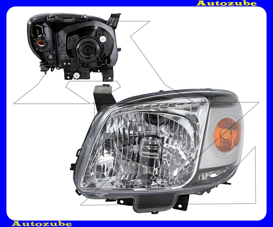 Fényszóró bal (H4/W5W) (motor nélkül) {DEPO} Fényszóró bal (H4/W5W) (motor nélkül) {DEPO}