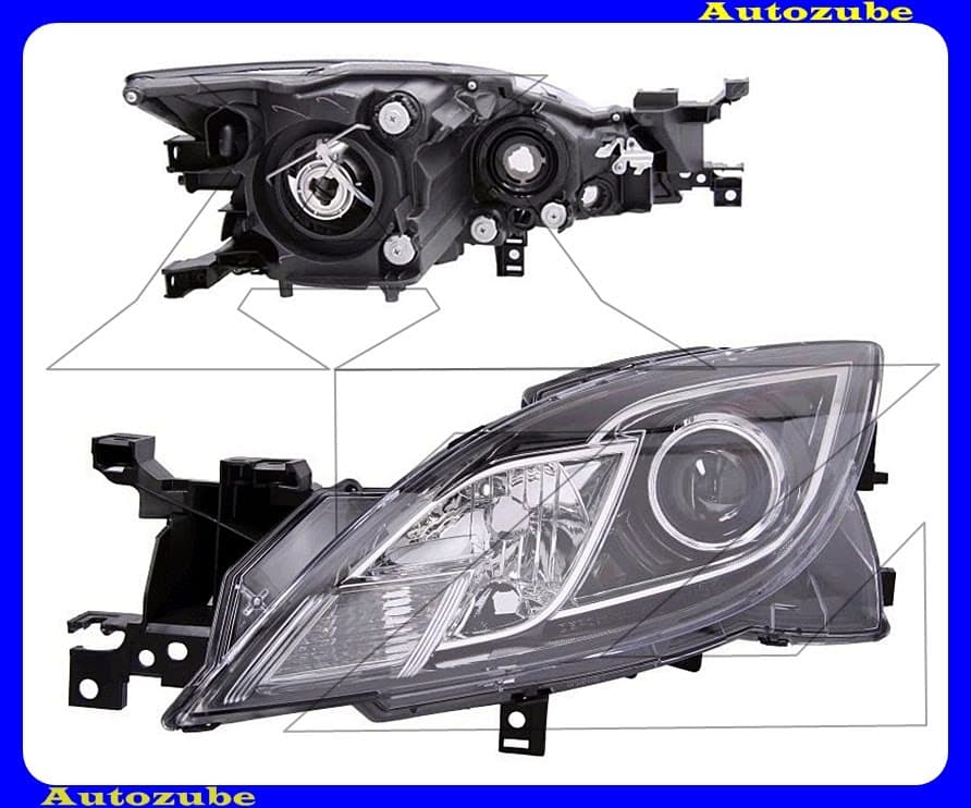 Fényszóró bal (H11/H9) (motor nélkül) {DEPO} Fényszóró bal (H11/H9) (motor nélkül) {DEPO}