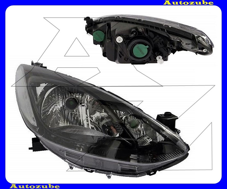 Fényszóró jobb (H4) fekete házas (motor nélkül) {DEPO} Fényszóró jobb (H4) fekete házas (motor nélkül) {DEPO}