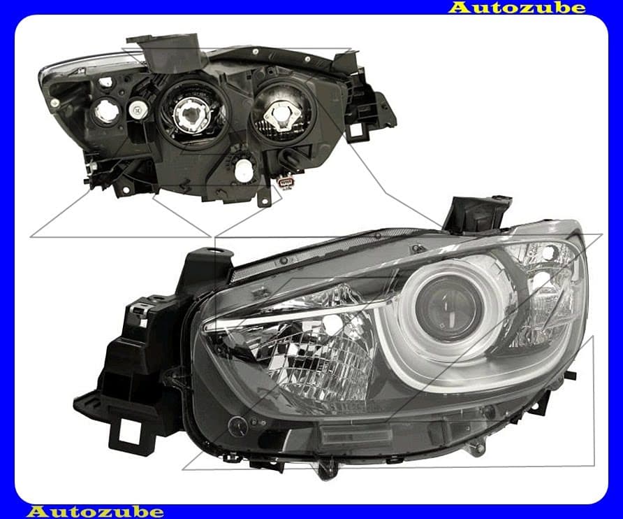 Fényszóró bal (H11/H15) nappalifénnyel (motor nélkül) {DEPO} Fényszóró bal (H11/H15) nappalifénnyel (motor nélkül) {DEPO}